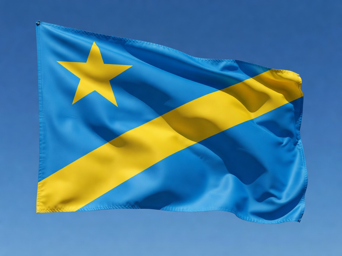 National flag of Democratic Republic of the Congo